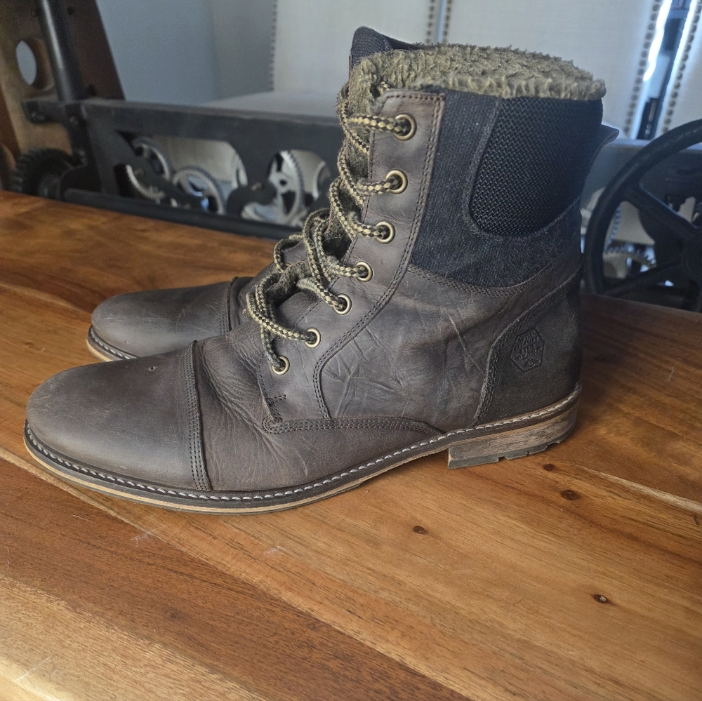 Men's BullBoxer Leather Boots Size 11